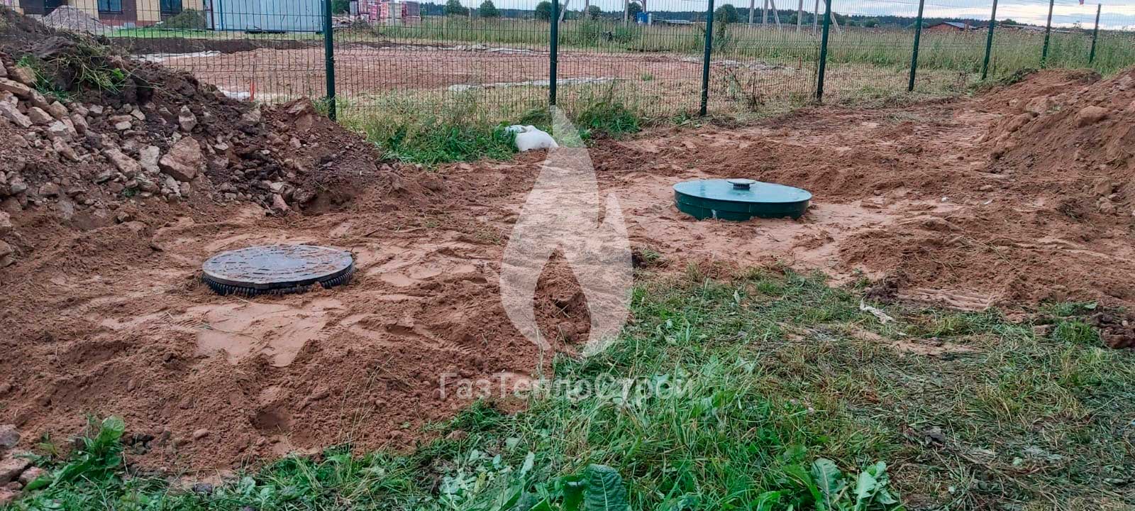 Изображение установленного септика